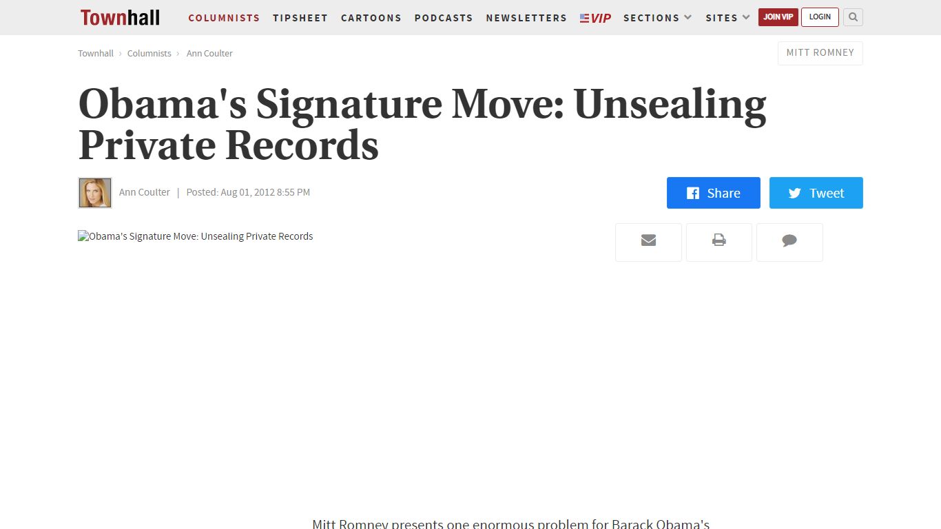 Obama's Signature Move: Unsealing Private Records